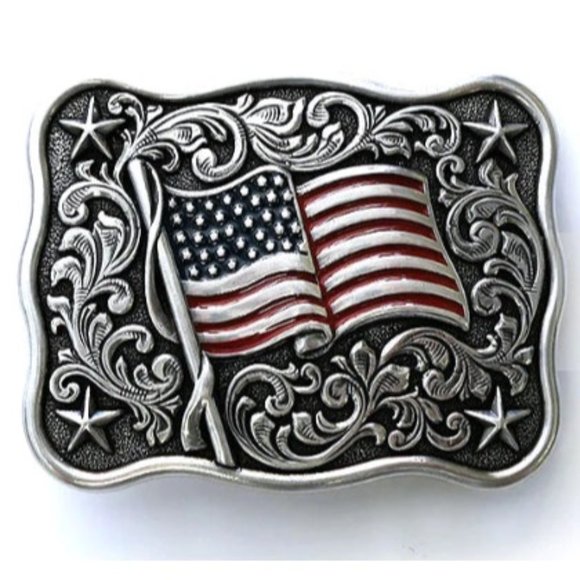 NEW Youth Nocona American Flag Buckle - Picture 1 of 1